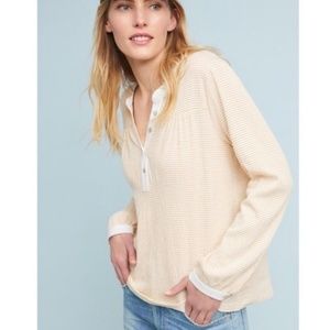 Anthro Dolan Textured Stripe Henley